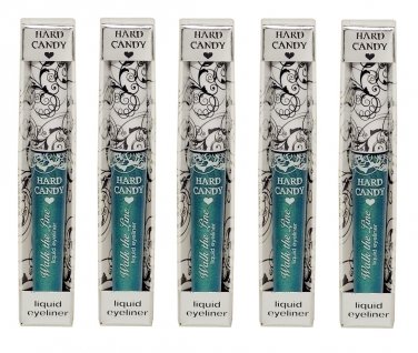5 x Hard Candy WALK THE LINE Liquid Eyeliner ~ 077 TURQUOISE ~ Lot of 5 NIB
