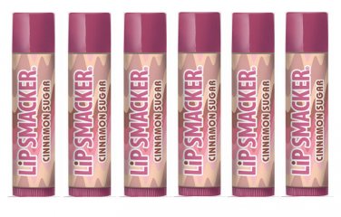 6 x LIP SMACKER Lip Balm ~ CINNAMON SUGAR ~ Lot of 6 Bonne Bell Gloss