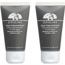 2x ORIGINS ~ CLEAR IMPROVEMENT Charcoal MASK for PORES ~ Lot of 2 x 1.7 (3.4 oz)