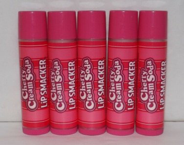 6 x LIP SMACKER Lip Balm ~ CHERRY CREAM SODA ~ Lot of 6 Bonne Bell