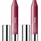2 x Clinique CHUBBY STICK Lip Balm LINER ~ BROADEST BERRY ~ Lot of 2 Full Sz