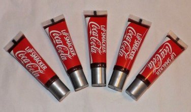 5 x LIP SMACKER Lip Gloss ~ COCA COLA SQUEEZY ~ Coke Squeeze Lot of 5 Bonne Bell