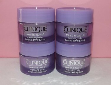 Clinique TAKE THE DAY OFF Eye Makeup CLEANSING BALM ~ Lot of 4 x .5 oz = 2 oz
