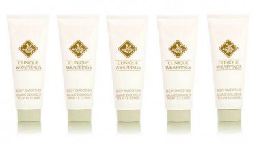 5 x Clinique ~ WRAPPINGS Perfume ~ BODY SMOOTHER Lotion 3.4 oz. WHOLESALE Lot