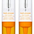 2 x Clinique ~ FRESH PRESSED Daily Booster PURE VITAMIN C ~ Lot of 2 Full Size