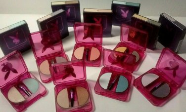 100 x PLAYBOY Eye Shadow COMPACT DUOS ~ Wholesale Lot of 100 Asst. ~ NEW IN BOX