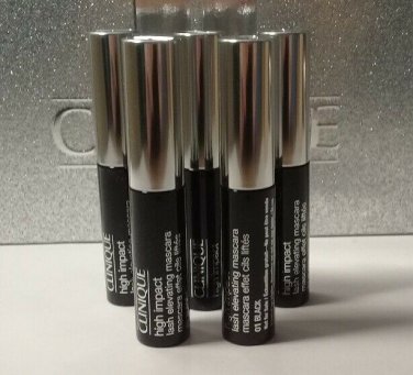 5 x Clinique HIGH IMPACT Lash Elevating MASCARA ~ 01 BLACK ~ Wholesale Lot of 5