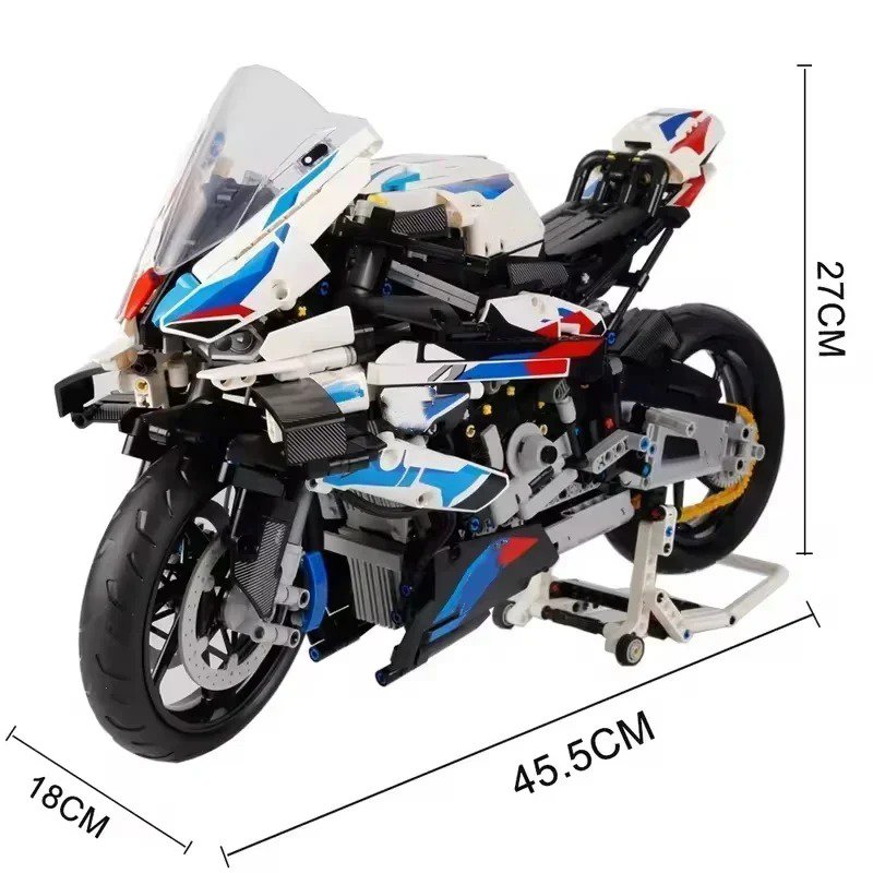 Technic Motorcycle Building Block Set &acirc;�� Sport Bike Model (45.5cm)