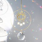 sun catcher M01023 Rainbow Prism Evil Eye Sun Catcher Crystal Decoration Stained Glass