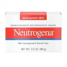 Neutrogena Facial Cleansing Bar for Acne-Prone Skin, Gentle Non-Medicated Daily Cleanser