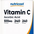 Nutricost Vitamin C 500mg, 240 Capsules, Vegetarian, Gluten Free & Non-GMO