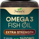 Triple Strength Omega 3 Fish Oil Supplement 2400 mg - EPA & DHA Fish Oil Omega 3- 120 SOFTGELS