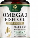 Fish Oil 2400 mg - Triple Strength Fish Oil- 60 SOFTGELS