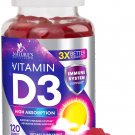 Vitamin D3 Gummies - Extra Strength 125mcg 5000IU Supplement for Men, women and Kids