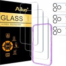 Ailun 3 Pack Screen Protector for iPhone 17 Pro Max [6.9 inch] + 3 Pack Camera Lens Protector
