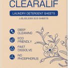 CLEARALIF Laundry Detergent Sheets, Fresh Linen, 64 Load