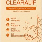 CLEARALIF Laundry Detergent Sheets, Orange, 64 Load