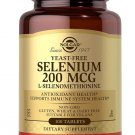 solgar Yeast-Free Selenium 200 mcg 100 Tablets - Supports Antioxidant &