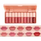 10 Colors Lip Tint Stain Mini Liquid Lipstick Set, Korean Lip Gloss Moisturizing