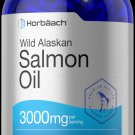Wild Alaskan Salmon Fish Oil 3000 mg | 180 Softgel Capsules | by Horbaach