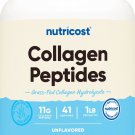 Nutricost Pure Collagen Hydrolysate (Bovine) Powder - Grass Fed, 1LB (454g)