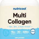 Nutricost Multi Collagen Protein Complex Powder (30 Servings) Unflavored