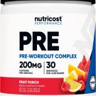Nutricost Pre-Workout Complex Powder (30 Servings) (Fruit Punch)