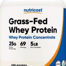 Nutricost Grass-Fed Whey Protein Concentrate (Unflavored) 5LBS