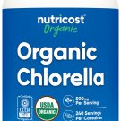 Share Nutricost Organic Chlorella 500mg, 240 Tablets - Gluten Free, Non-GMO