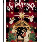 CROWNED BEAUTY Christmas Holy Night Garden Flag 12x18 Inch