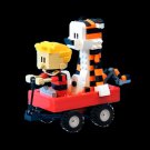 Calvin and Hobbes Comics Figures on a Trolley Wagon 424 pcs MOC Building Blocks (in OPP bag/no box)