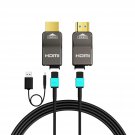 RUIPRO 8K Detachable Pure Fiber Optic Armored HDMI 2.1 Cable 65FT, Ultra High...