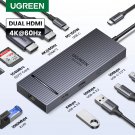 UGREEN USB C HUB 10-in-1 4K60Hz HDMI USB3.2 10Gbps PD100W RJ45 SDTF USB