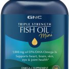 GNC Triple Strength Fish Oil Mini Omega 3 Supplement, 1000mg EPA and DHA