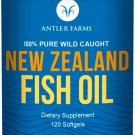 Antler Farms - 100% Pure Wild Caught New Zealand Fish Oil from Deep Ocean, Cold Water Fish