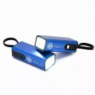 HALO Set of 2 4.4k mAh Power Banks w/ Flashlight & Built in Cable