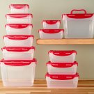 LocknLock 12-Pc Nestable Rectangle Storage Set w/ (2) Handle Lids