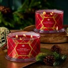 HomeWorx by Slatkin + Co. Set of (2) 18oz Nordic Holly Berry Candles