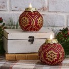 Home Bliss S/2 Flameless Rechargeable Ornament Candles