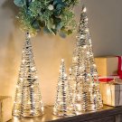 Bethlehem Lights Set of 3 Illuminated Ribbon Trees