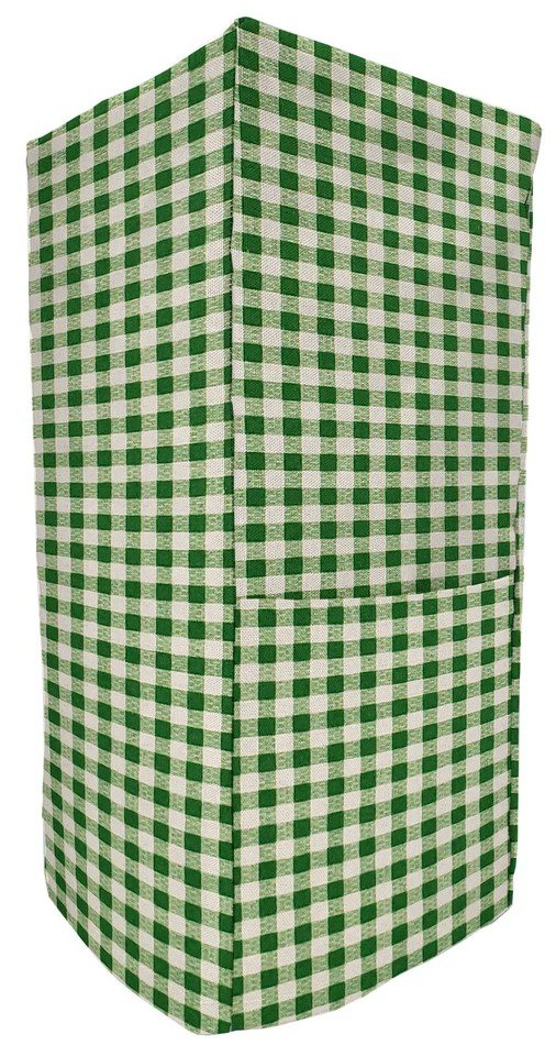 Green Checked Gingham Blender Cover Size Large