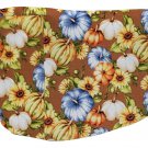 Pumpkins on Brown Fall Harvest Toaster Cover Size 2 Slice