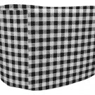Black Checked Gingham Toaster Cover Size 2 Slice