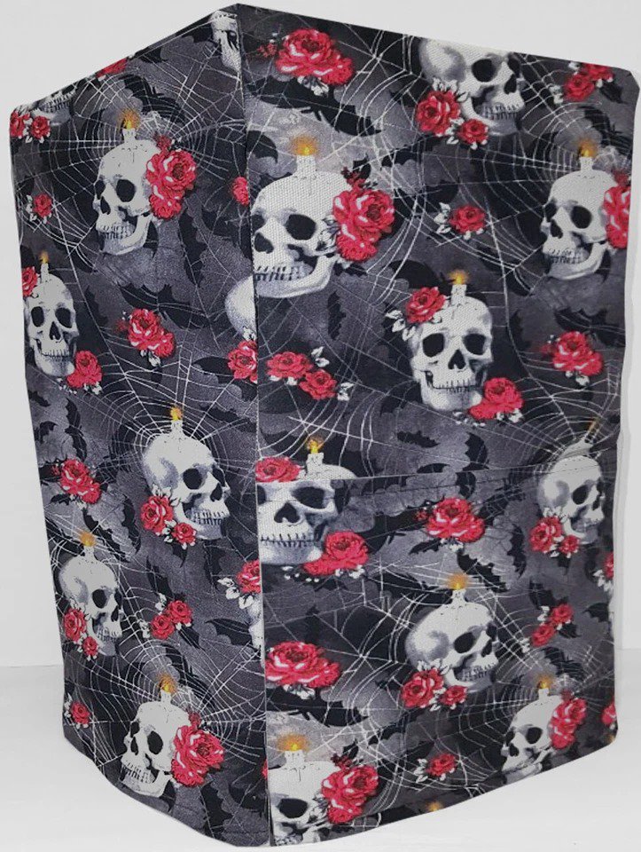 Skulls Webs & Roses Coffee Maker Cover