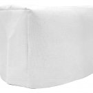 White Solid Toaster Cover Size 4 Slice