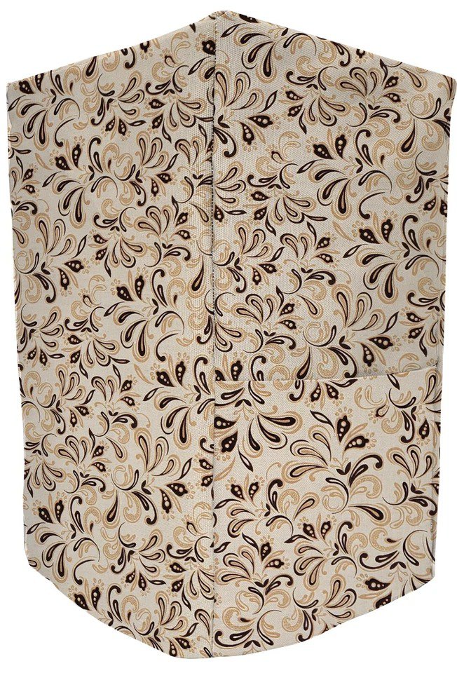 Brown Paisley Coffee Maker Cover