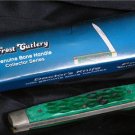 German 440 Stainless-GREEN JIG BONE! Doctors Knife NEW