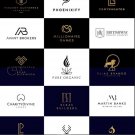 Create modern minimalist luxury logo design for your brand