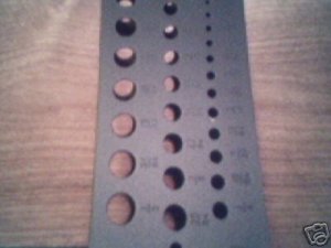 DRILL BIT DIAMETER FINDER GAUGE