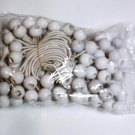 100pc Bunge Balls -- 9" long  -- white